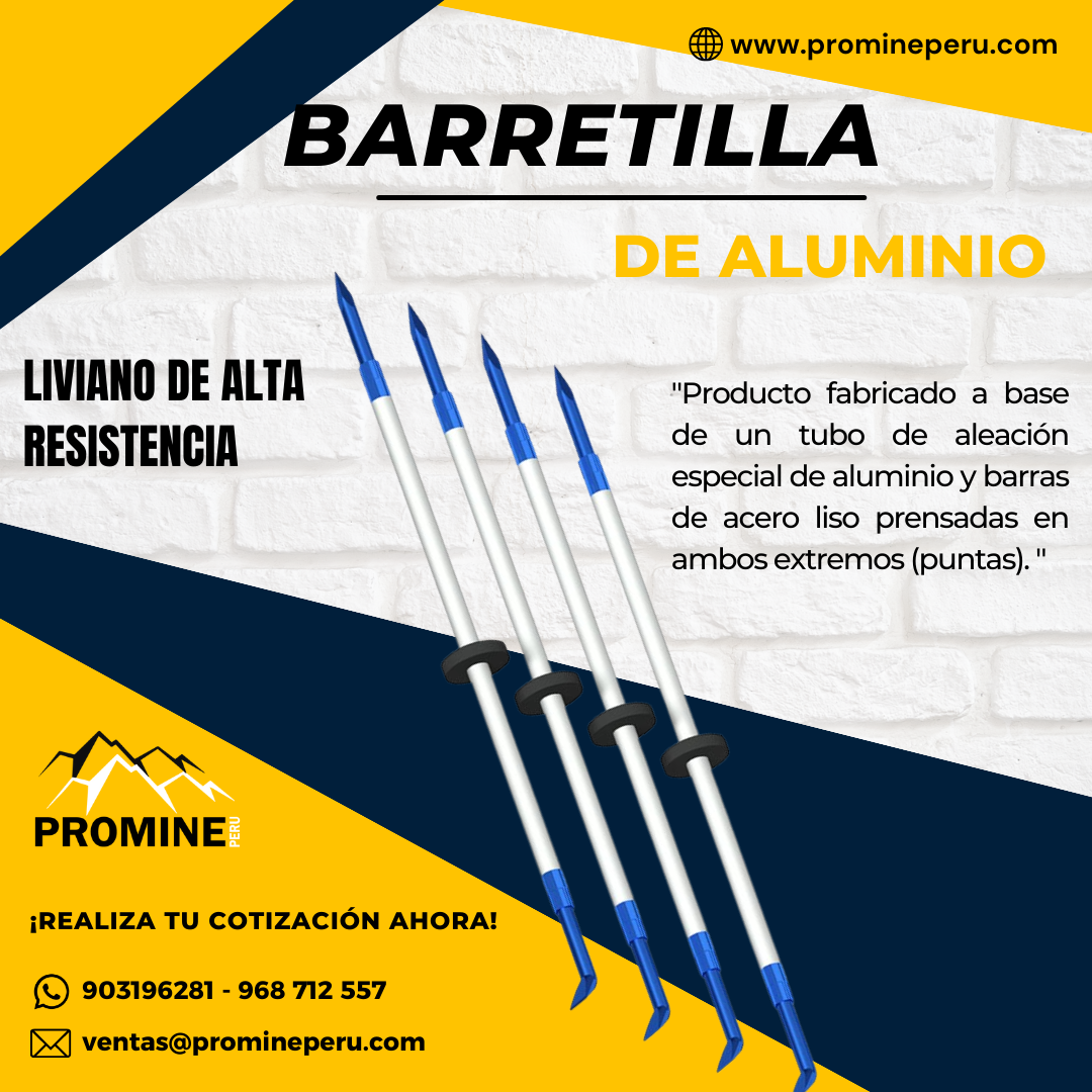  BARRETILLA ALUMINIO LIVIANO PROMINE AQP 2023